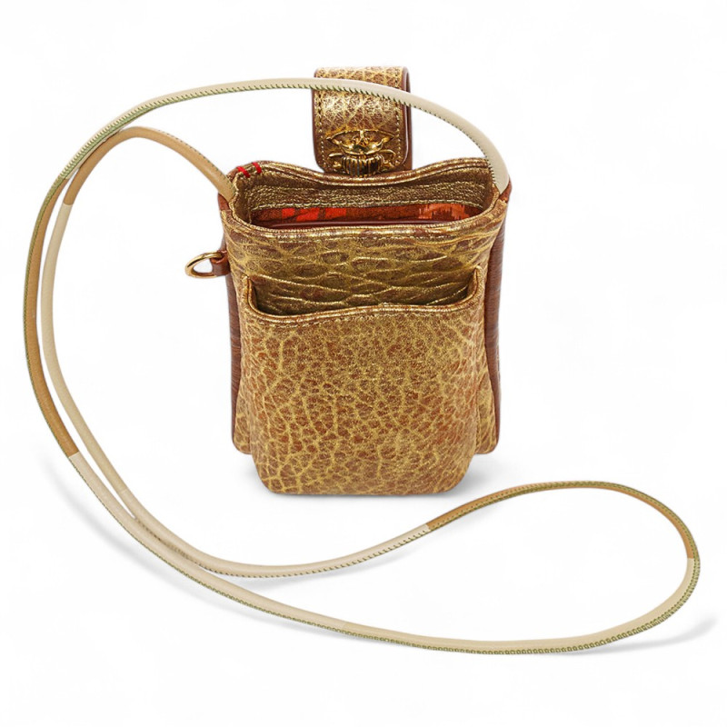 CLARIS VIROT Etui Double MARCUS Or Antique