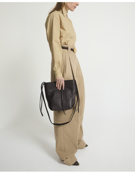 LAURENCE BRAS Sac FACTEUR Ebene