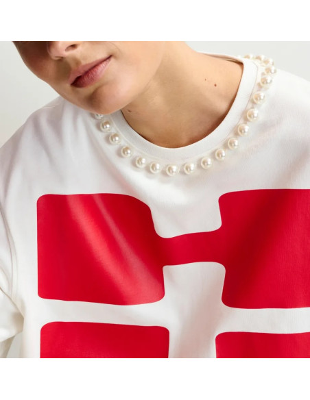 ESSENTIEL ANTWERP T-Shirt IPOP Blanc