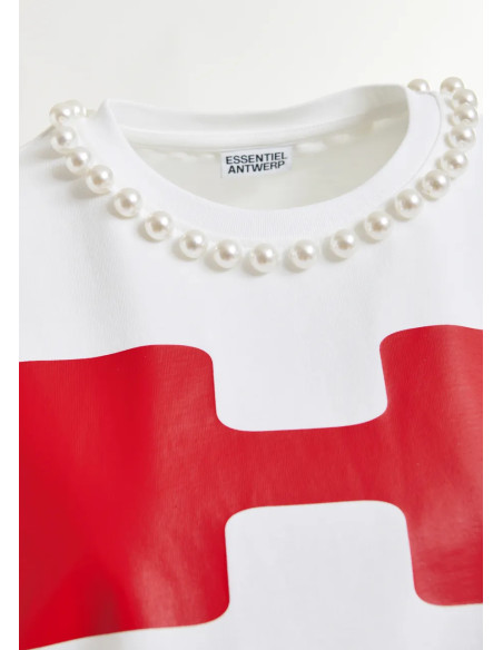 ESSENTIEL ANTWERP T-Shirt IPOP Blanc