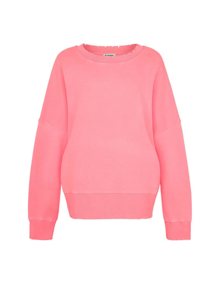 LIV BERGEN Sweatshirt DISTRESSED Corail Néon