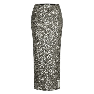 LIV BERGEN Jupe NY SEQUINS Silver