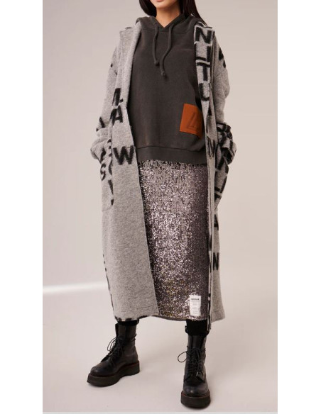 LIV BERGEN Jupe NY SEQUINS Silver