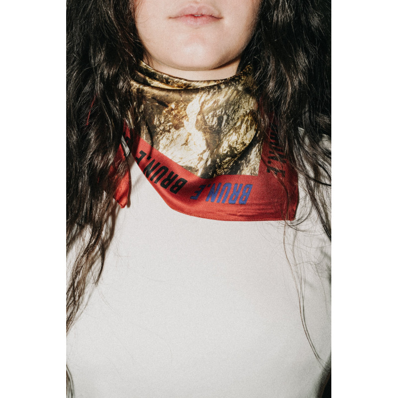 LES PETITS FOULARDS carré BRUN.E