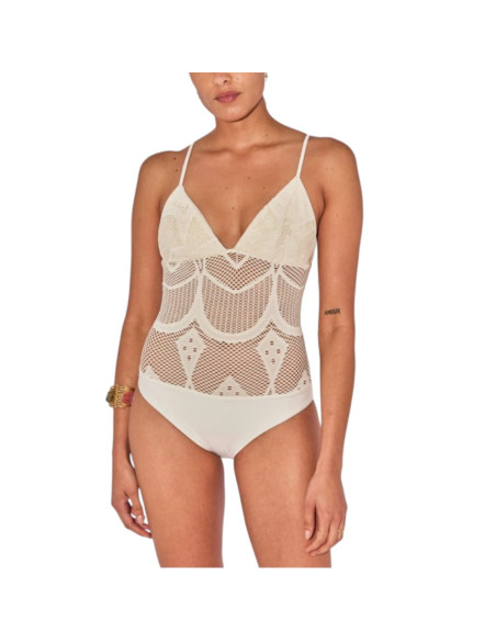 BELIZA Maillot de Bain 1 pièce TANIA Ecru
