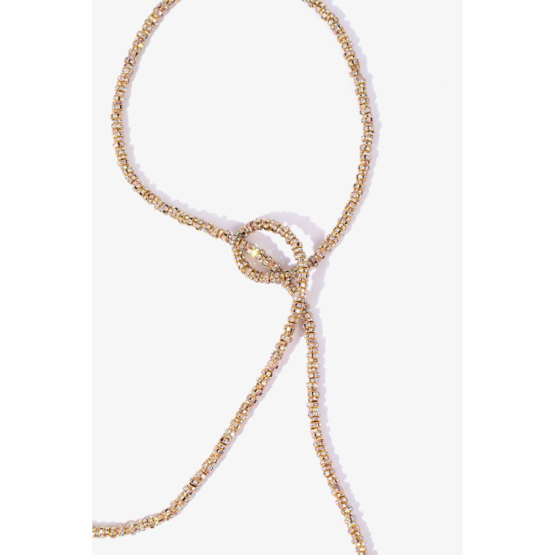 PEARL OCTOPUSSY collier SKINNY SERPENT CHAIN or