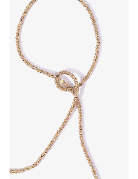 PEARL OCTOPUSSY collier SKINNY SERPENT CHAIN or