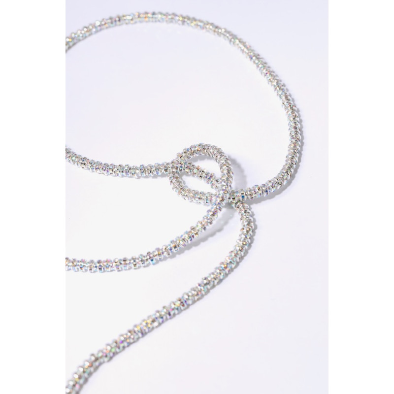 PEARL OCTOPUSSY collier SKINNY SERPENT CHAIN argent