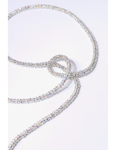 PEARL OCTOPUSSY collier SKINNY SERPENT CHAIN argent