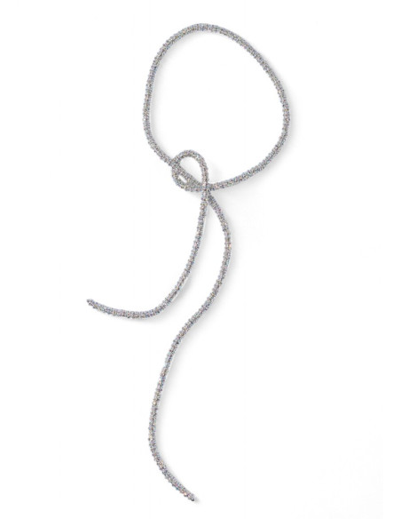 PEARL OCTOPUSSY collier SKINNY SERPENT CHAIN argent