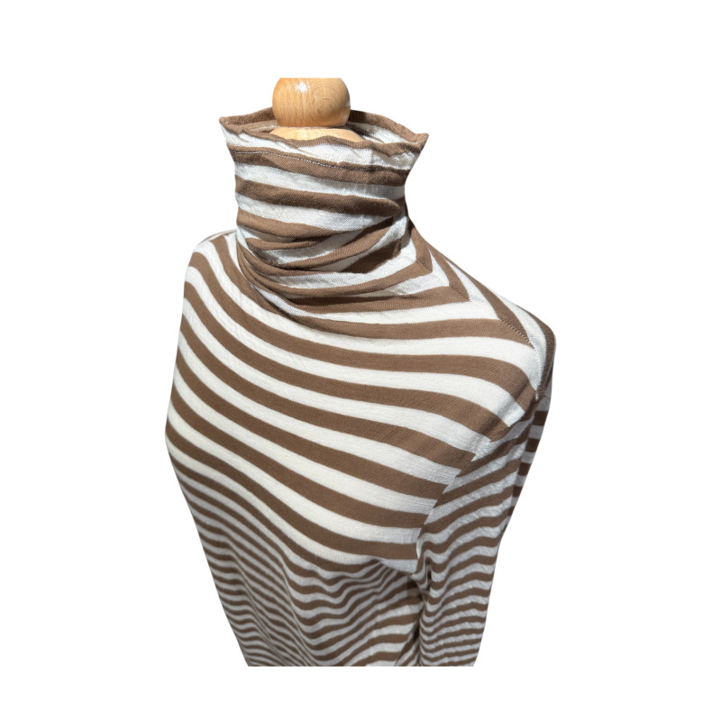 PHISIQUE DU ROLE Top Col Roulé Capuccino