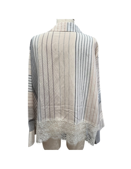 PHISIQUE DU ROLE Blouse à rayures patchwork