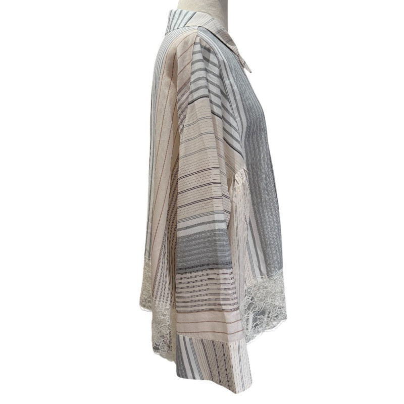 PHISIQUE DU ROLE Blouse à rayures patchwork