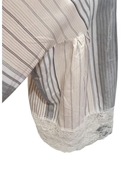 PHISIQUE DU ROLE Blouse à rayures patchwork