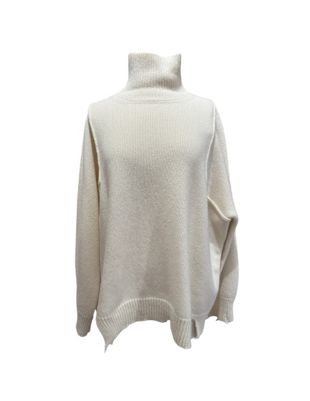 PHISIQUE DU ROLE Pull col roulé écru