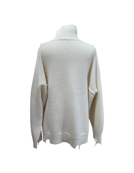 PHISIQUE DU ROLE Pull col roulé écru