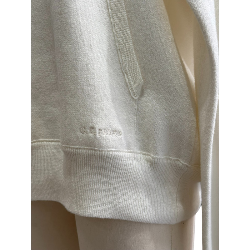 CT PLAGE Pull à capuche coton et cachemire