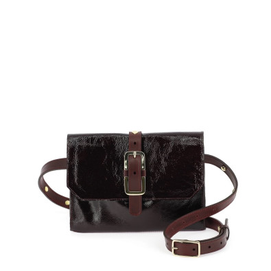 HERBERT FRÈRE SOEUR sac/ceinture LA LULU bordeaux