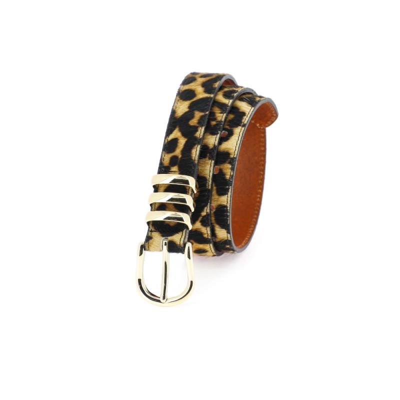HERBERT FRÈRE SOEUR Ceinture LA IENA leopard