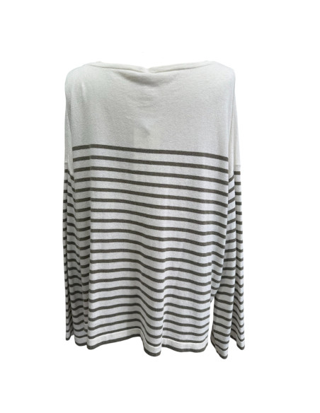 CT PLAGE Pull Marinière