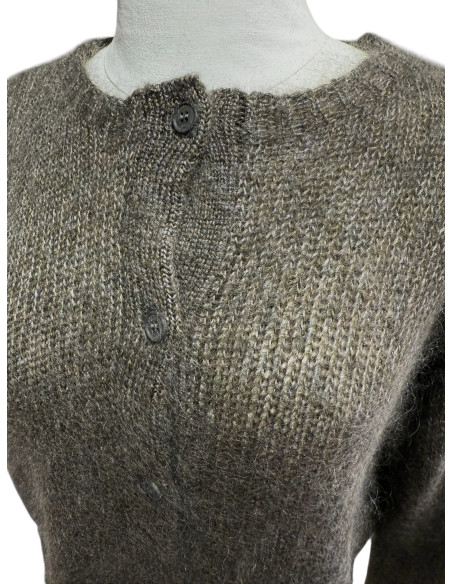 CT PLAGE Cardigan Mohair et Soie