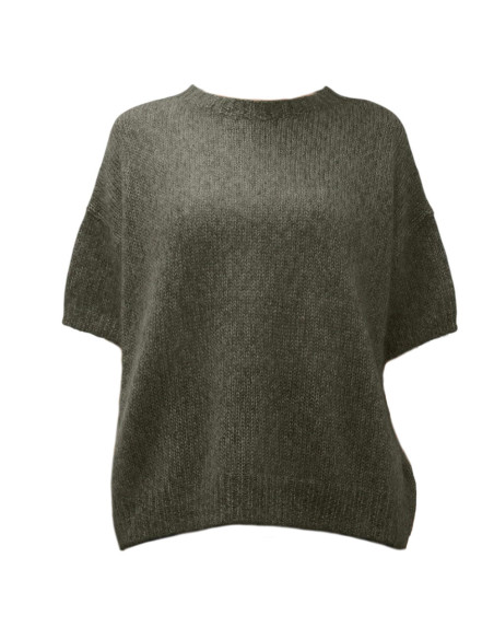 CT PLAGE Pull sans manches Mohair et Soie
