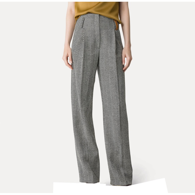 forte_forte pantalon chevrons