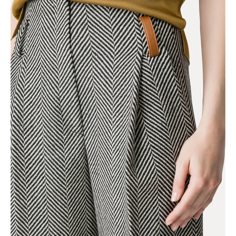 forte_forte pantalon chevrons