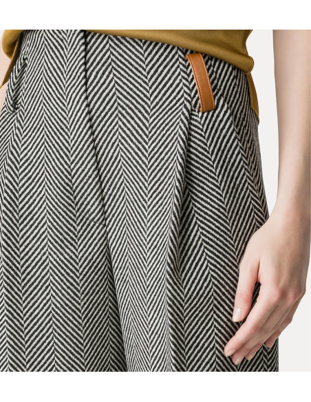 forte_forte pantalon chevrons