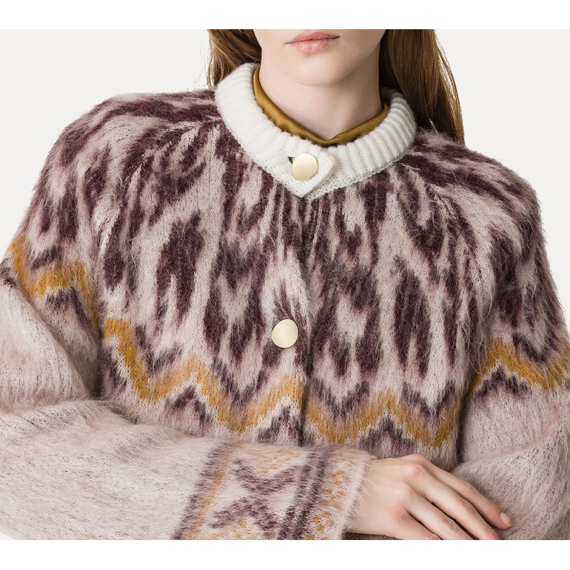 forte_forte cardigan jacquard