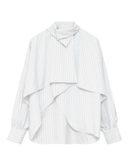 MARGAUX LONNBERG Chemise BIRD Black Stripes