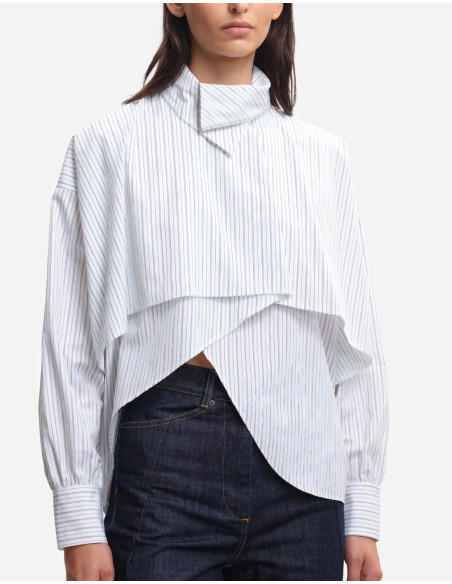 MARGAUX LONNBERG Chemise BIRD Black Stripes