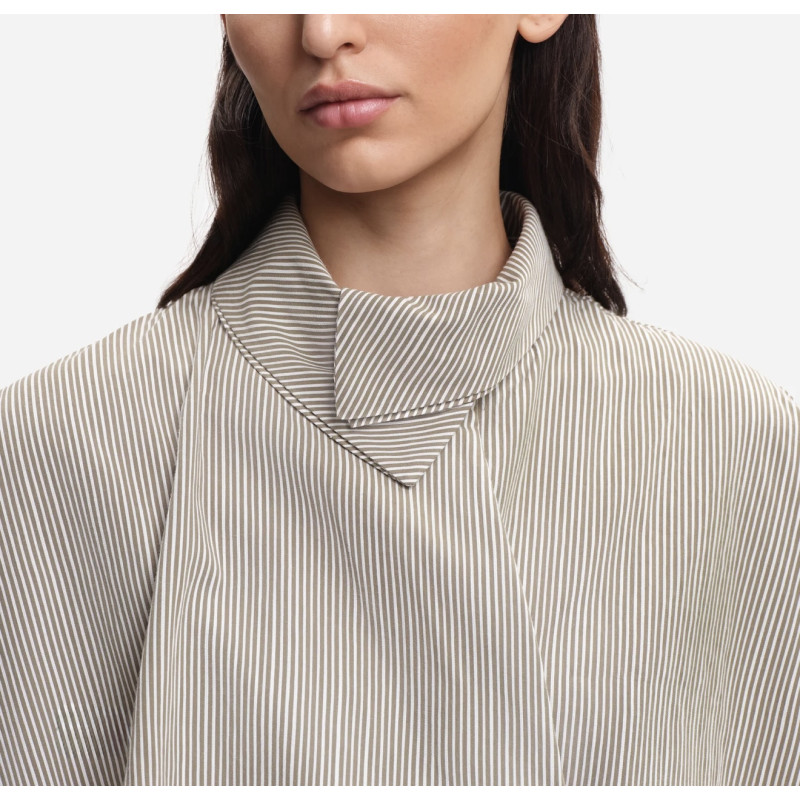 MARGAUX LONNBERG Chemise BIRD Green Stripes