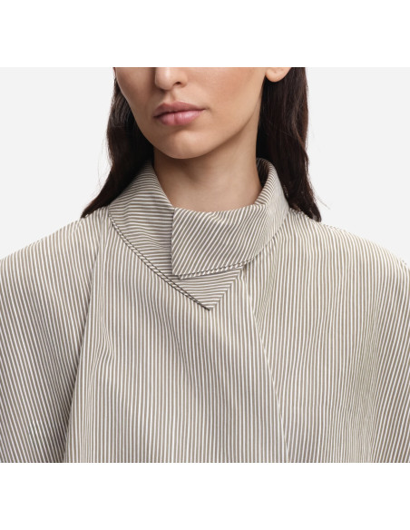MARGAUX LONNBERG Chemise BIRD Green Stripes