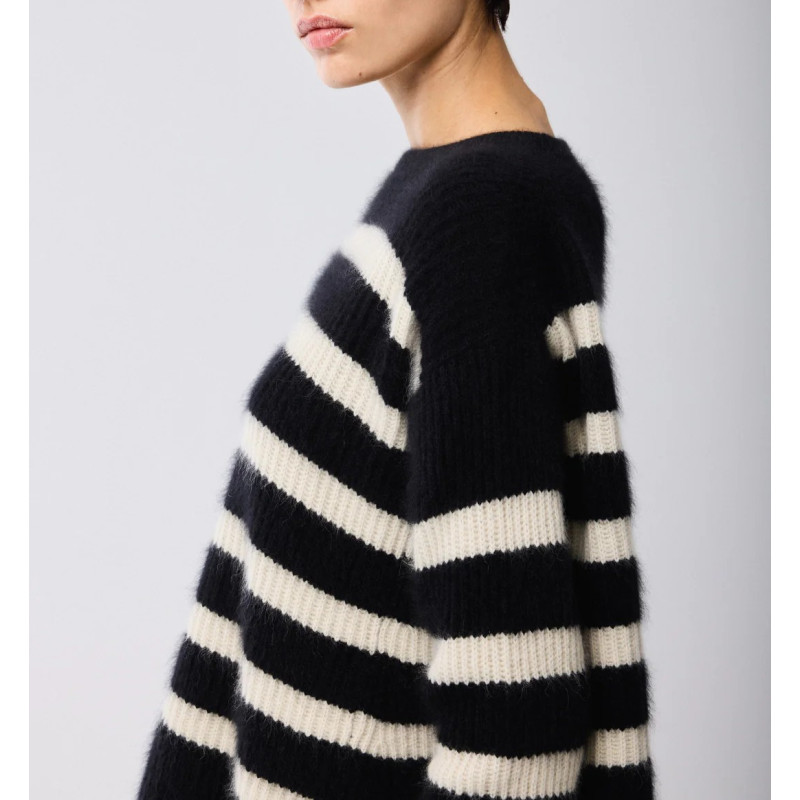 MAJESTIC FILATURES Pull à rayures