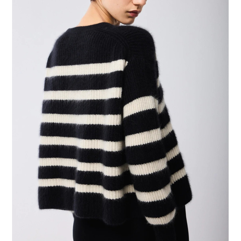 MAJESTIC FILATURES Pull à rayures