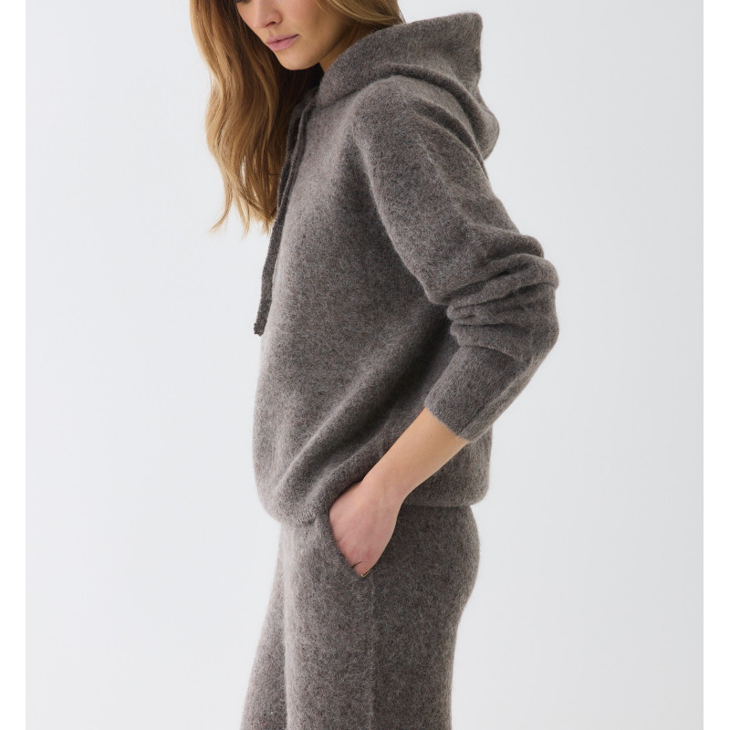 MAJESTIC FILATURES Pull à Capuche en Alpaga