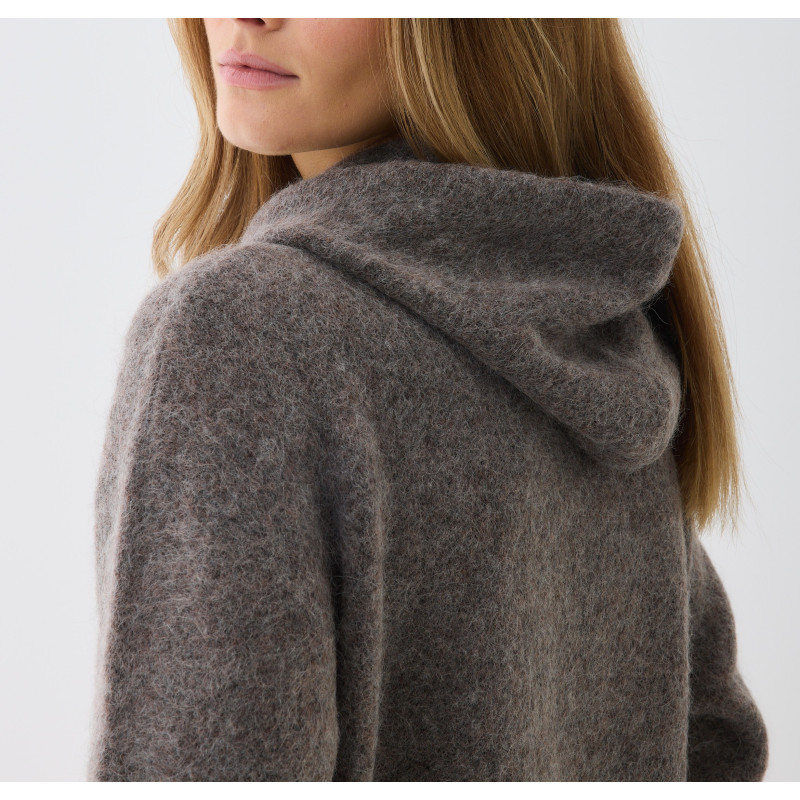 MAJESTIC FILATURES Pull à Capuche en Alpaga