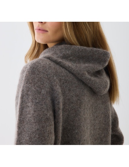 MAJESTIC FILATURES Pull à Capuche en Alpaga