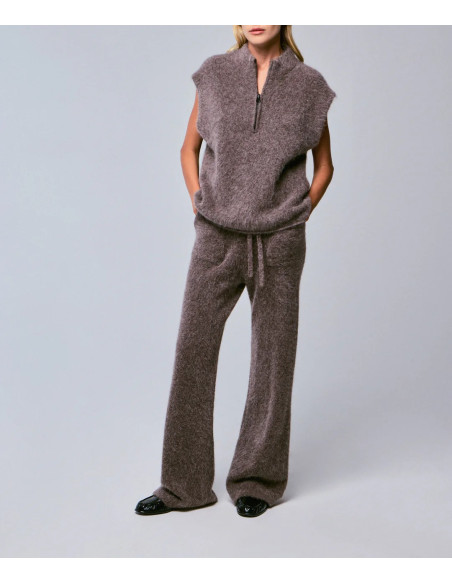 MAJESTIC FILATURES Pull sans manches en Alpaga