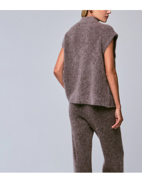 MAJESTIC FILATURES Pull sans manches en Alpaga