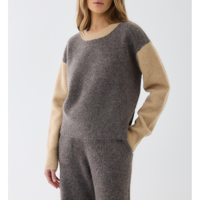 MAJESTIC FILATURES Pull multicolore en Alpaga