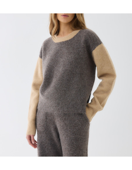 MAJESTIC FILATURES Pull multicolore en Alpaga