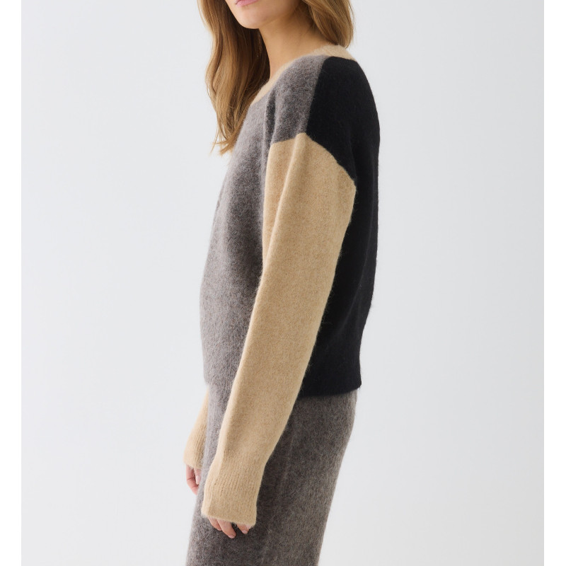 MAJESTIC FILATURES Pull multicolore en Alpaga