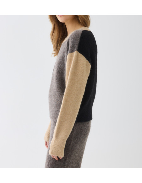 MAJESTIC FILATURES Pull multicolore en Alpaga