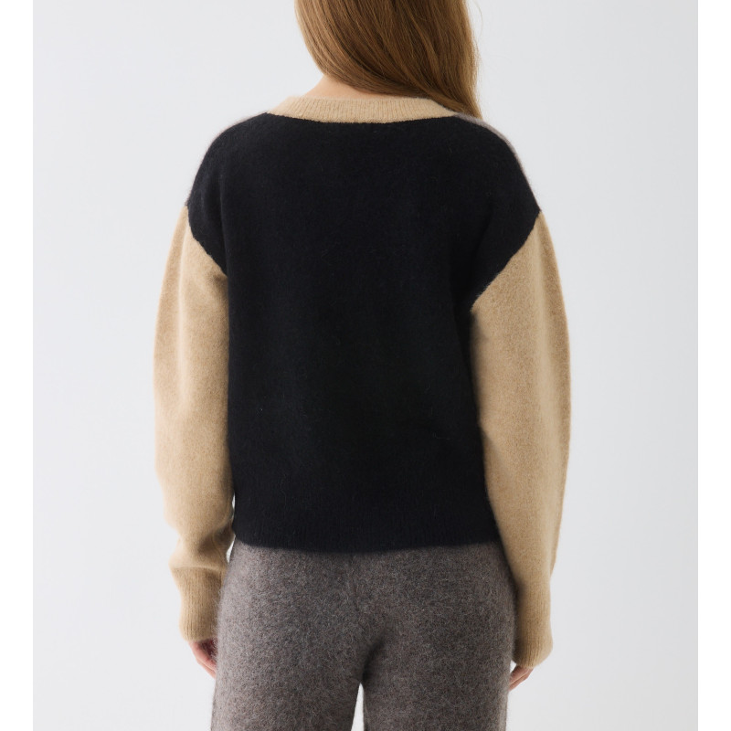 MAJESTIC FILATURES Pull multicolore en Alpaga