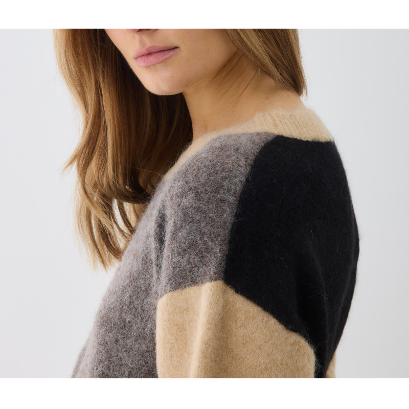 MAJESTIC FILATURES Pull multicolore en Alpaga