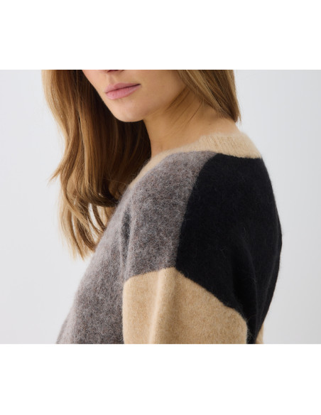 MAJESTIC FILATURES Pull multicolore en Alpaga