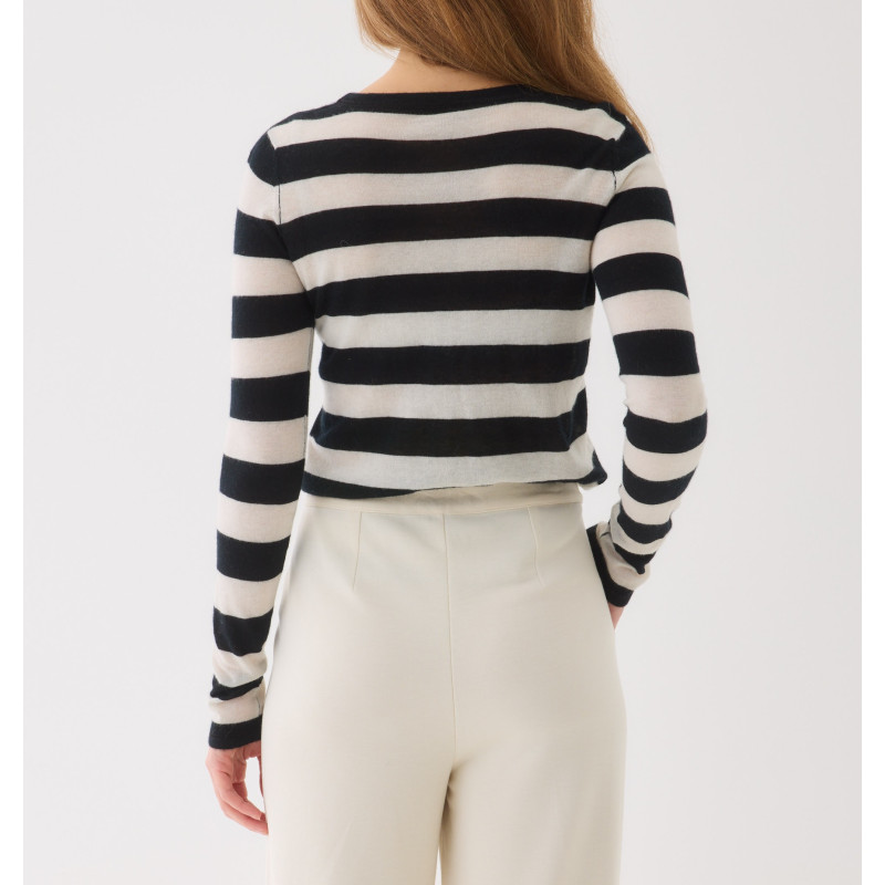 MAJESTIC FILATURES Pull rayé en Cachemire