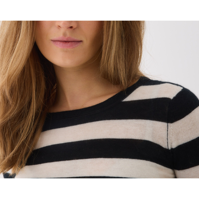 MAJESTIC FILATURES Pull rayé en Cachemire